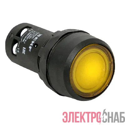 Кнопка SW2C-10D с подсветкой желт. NO EKF sw2c-md-y