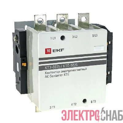 Контактор КТЭ 225А кат. 380В AC 1НО EKF ctr-b-225-380
