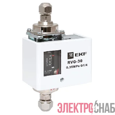 Реле перепада давления RVG-30-0.35-4 (0.35 МПа) EKF RVG-30-0.35-4