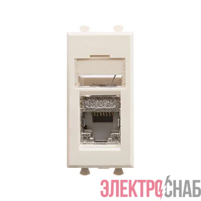 Розетка компьютерная 1мод. Avanti "Ванильная дымка" RJ45 кат.5E экранир. модульная DKC 4405361