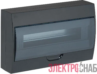 Корпус навесной ЩРН-П-18 Krepta 3 IP41 пластик. черн. IEK MKP12-N-18-41-K02