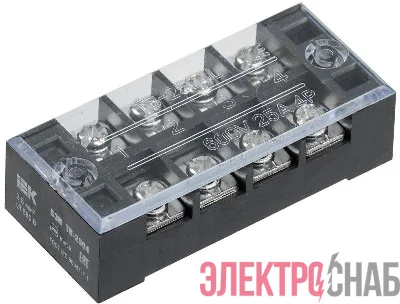 Блок зажимов БЗН ТВ-2504 2.5кв.мм 25A 4 пары IEK YZN41-04-002-K02