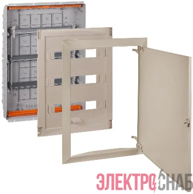 Щит СП 54мод. Тусо 686х518х125мм с метал. дверцей беж. Ruvinil 68154МБЖ