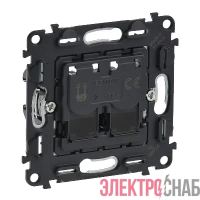Механизм розетки комп. 2-м Valena In'matic RJ45 CAT.5E UTP Leg 753041