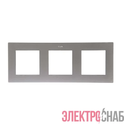 Рамка 3-м Simon24 алюм. 2400630-033