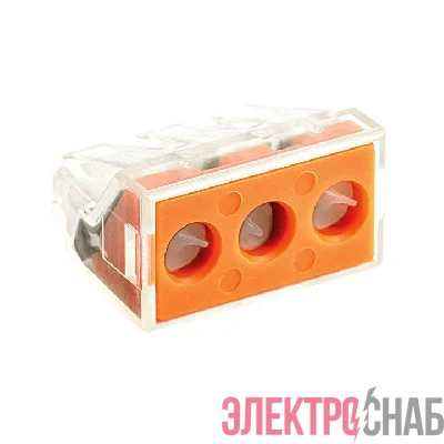 Клемма строительно-монтажная СМК 773-173 3-проводная 2.5-6кв.мм с пастой (уп.50шт) PROxima EKF plc-smk-773-173