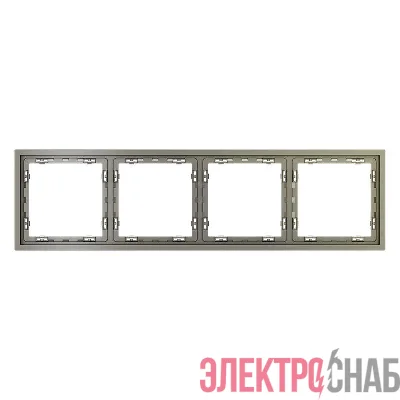 Рамка 4-м S70 пластик. шелк Voltum VLS100404