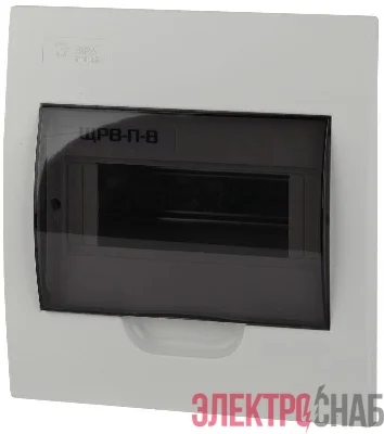 Бокс ЩРВ-П-8 мод. встраив. пластик IP41 SIMPLE NO-box_simple-plastic_8_flush ЭРА Б0041511