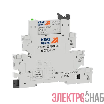 Модуль релейный OptiRel G RM38-51-220-240U-6-V-CO КЭАЗ 282945