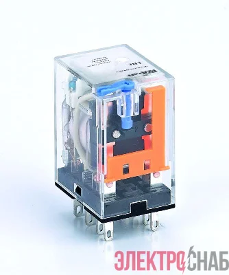 Реле промежуточное ПР-102 5А 24В DC 2 конт. с LED-индикацией и TEST фукц. DEKraft 23839DEK