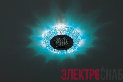 Светильник DK LD2 SL/BL+WH декор cо светодиодной подсветкой (голубой+белый) прозр. ЭРА Б0019200