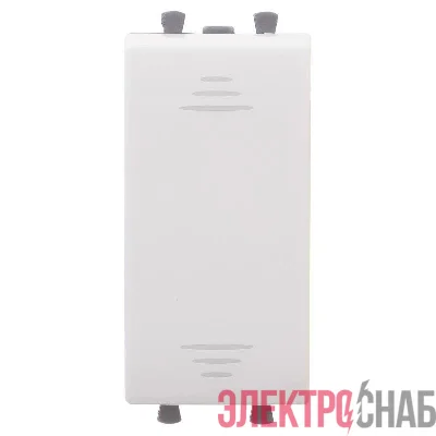 Переключатель модульный 1-кл. 1мод. Avanti "Белое облако" 16А IP20 бел. DKC 4400111