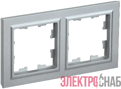 Рамка 2-м BRITE РУ-2-БрА алюм. IEK BR-M22-K47