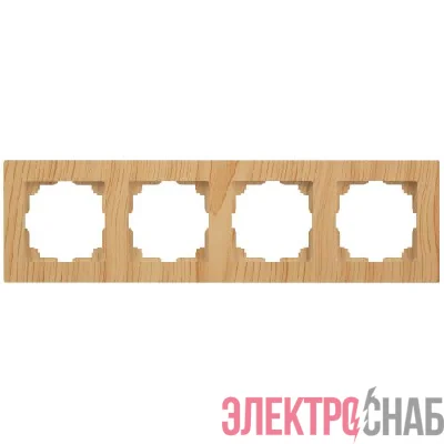 Рамка 4-м СП Accent 6-504-11 сосна Intro Б0063771