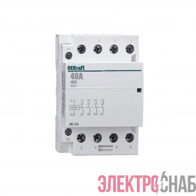 Контактор модульный МК-103 4НО 40А 230В DEKraft 18081DEK