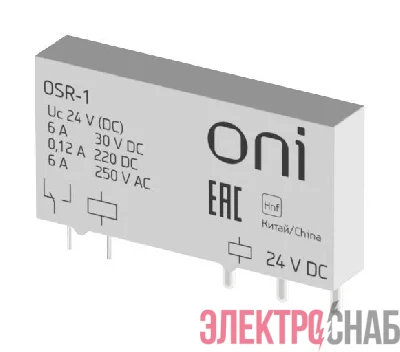 Реле ультратонкое OSR 1C 24В DC ONI OSR-1