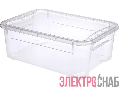 Ящик п/п 389х275х145 10л. "Кристал" цв. прозрачный crystal 10 crystal 10