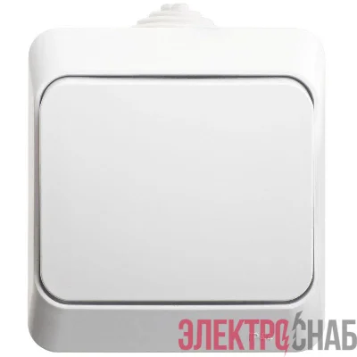 Переключатель проходной 1-кл. ОП Этюд 10А IP44 10AX бел. SE BA10-046B