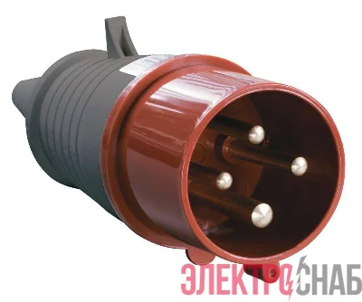 Вилка эл. каб. 32А 3P+PE 380В IP44 ССИ-024 IEK PSR02-032-4