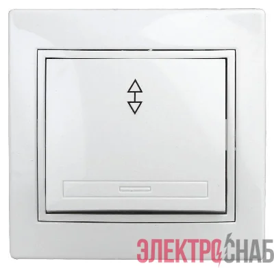 Переключатель 1-кл. СП Plano 10А IP20 1-103-01 250В бел. Intro Б0027599