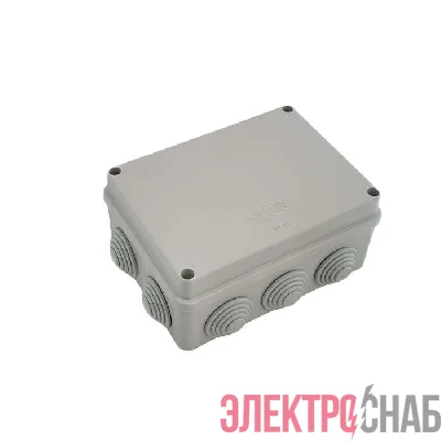 Коробка распределительная ОП 150х110х70мм IP55 крышка на винтах сер. ГУСИ С3В1510 Евро