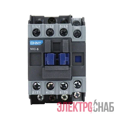 Контактор NXC-06 6А кат. 220В AC 1НО+1НЗ AC-3 (R) CHINT 836696