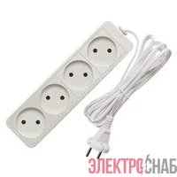 Удлинитель 4х1.5м без заземл. 6А IP20 1.3кВт ШВВП Союз 481S-0401