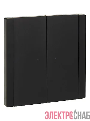 Выключатель 2-кл. СП FORTE&PIANO 10А FP106 с индикацией черн. IEK FP-V20-1-10-1-K02