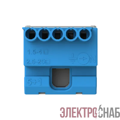 Клеммник самозажимной N5х4+1х25мм ZK51B 1 2.26 11.3 ABB 1SPE007715F9702