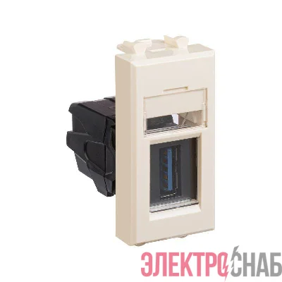 Розетка USB 3.0 1мод. Avanti "Ванильная дымка" тип А-А модульная DKC 4405301