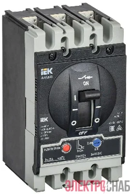 Выключатель автоматический в литом корпусе 3п S 35кА 25А расцепитель термомагнитный регулируемый ARMAT IEK AR-MCCB-3S-035-0025A-ATUC