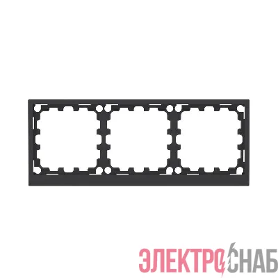 Рамка 3-м KANT черн. уголь DKC 7012906