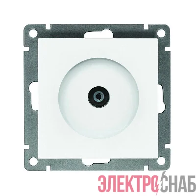 Розетка телевизионная TV 1-м СП Афина механизм механизм бел. Universal A0027