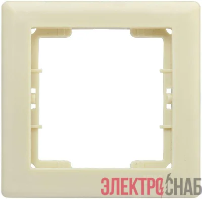 Рамка 1-м BOLERO РГ-1-БК крем. IEK EMB12-K33