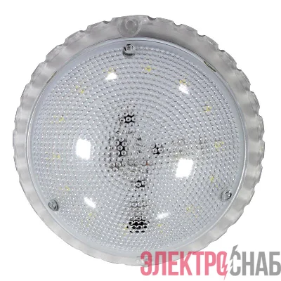 Светильник светодиодный СПЕЦСВЕТ 03-007-401 "ЖКХ-LED" 7Вт 6500К IP50 840лм ф133 с датчиком (инд. упак.) Элетех 1030450337