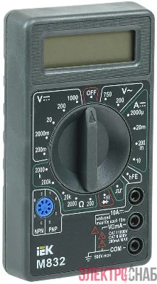 Мультиметр цифровой Universal M832 IEK TMD-2S-832