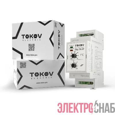Термостат механический для обогрева труб на DIN-рейку Tokov Electric TKE-TR-PP