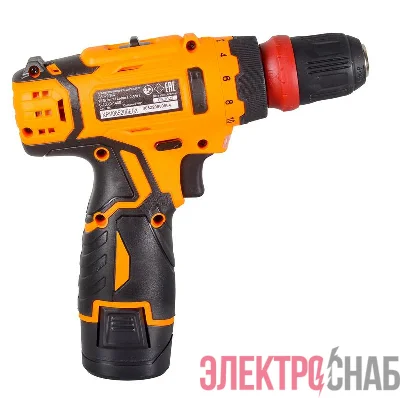 Дрель-шуруповерт аккумуляторная ДА-12Л-2КC (2.0А.ч) (съемный патрон) Вихрь 72/14/33