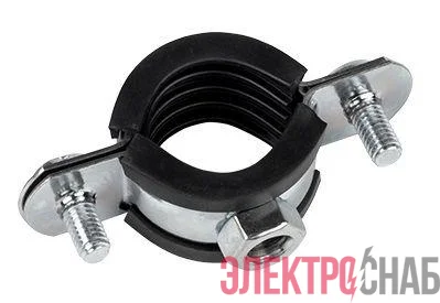 Хомут стальной 1дюйм (32-37мм) с уплотнителем EKF hsu1100