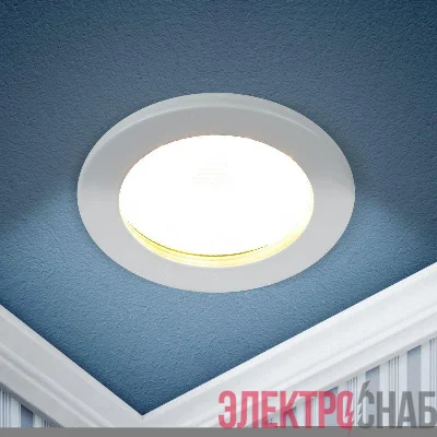 Светильник встраиваемый KL95 WH GX53 IP44 бел. Эра Б0055809