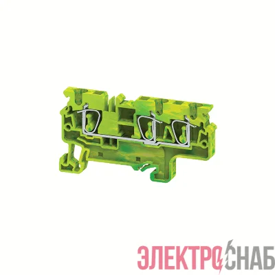 Клемма заземляющая пружинная OptiClip CXG-2.5-TRIPLET-PE-I-(0.2-2.5)-PEN КЭАЗ 331828