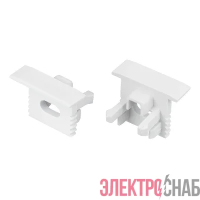 Заглушка SL-MINI-10-F WHITE с отверстием пластик (комплект) Arlight 049454