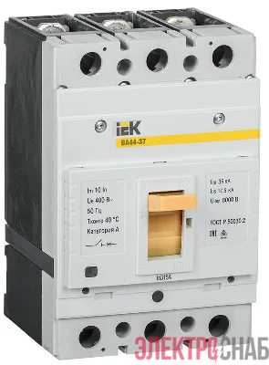 Выключатель автоматический 3п 315А 35кА ВА44-37 IEK SVA4410-3-0315-35