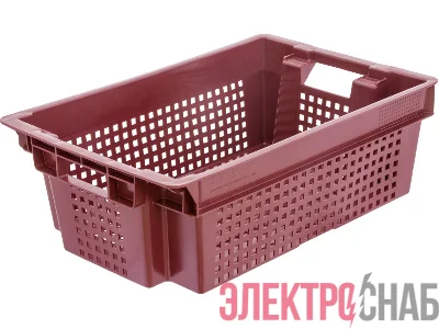 Ящик 600х400х200 1,4кг.  красный 102 102