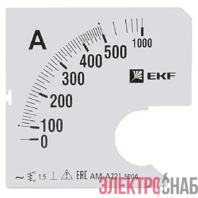 Шкала сменная для A721 500/5А-1.5 PROxima EKF s-a721-500