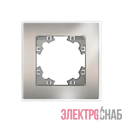 Рамка 1-м Афина стеклянная мокко UNIVersal 2284