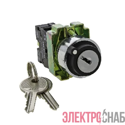 Переключатель BG73 3P с замком (возврат.) 2NO EKF xb2-bg73