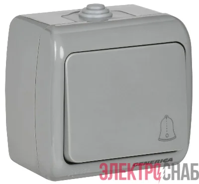 Выключатель кнопочный 1-кл. ОП AQUATIC 10А IP54 ВС-20-1-3-А IEK EVA14-K03-10-54