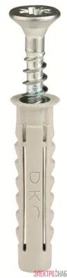 Комплект креп. V6 4.5х40 винт+дюбель (уп.100шт) DKC CM06522