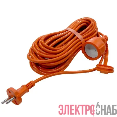 Удлинитель-шнур 1х40м без заземл. 6А IP44 УШ-6 ПВС 2х0.75 UNIVersal 9632002